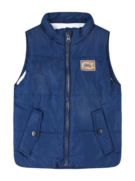 Energiers Kids Casual Sleeveless Jacket Blue