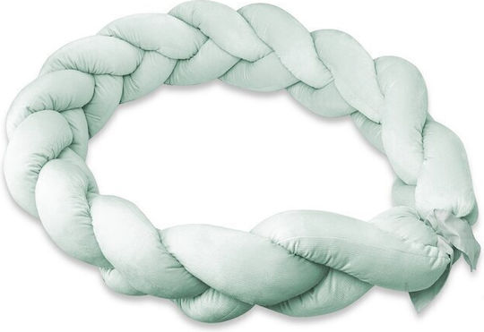 MimiNu Crib Bumpers Braided Inside Cold Mint 23x220cm