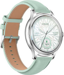 Colmi L28 Silver-Green + Green Leather Strap Colmi L28 Silver-Green + Green Leather Strap