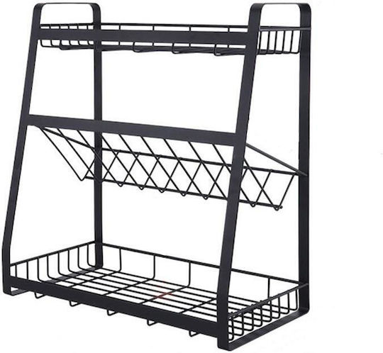 Zokura Inox Tabletop Spice Rack Organizer Gray