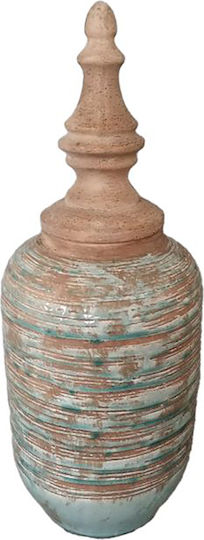 keleman Διακοσμητικό Βάζο Κεραμικό Πράσινο Y46.5cm