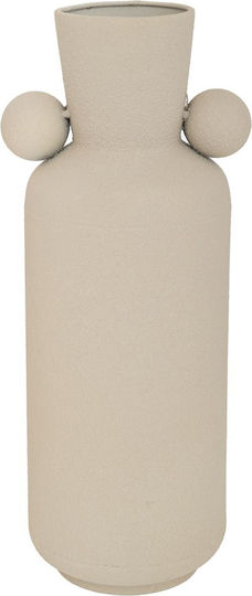 Iliadis Decorative Vase Beige 15x15x42cm