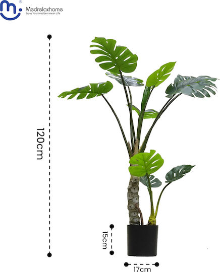 Medrelaxhome Декоративно Изкуствено Растение Monstera 1 h120cm