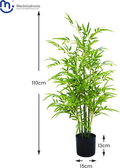 Medrelaxhome Διακοσμητικό Τεχνητό Φυτό Μπαμπού (Bamboo) h110cm