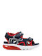 Kids' Sandals Ciberdron With Hoop & Loop Closure & With Lights Blue
