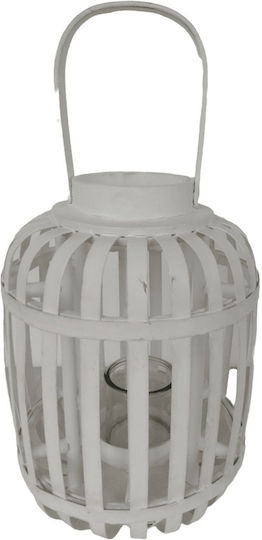 keleman Felinar Bambus Alb 25x25x37buc 1buc