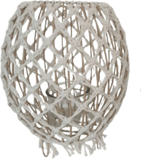 keleman Metallic Lantern White 26x26x29cm