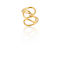 Sharks Bay Clothing Damen Ring aus Stahl Vergoldet