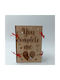 ToXylo Frame Wooden Heart Shaped with Beige Frame