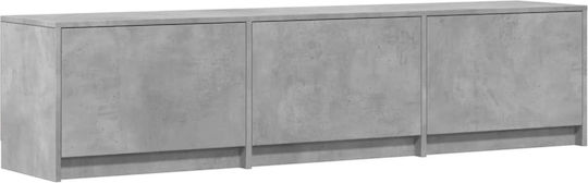 TV Stand with LED Lighting Gray 165x34x40cm