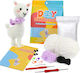 Complete Diy Crochet Set Beginners Advanced Accessories Thread Tools Instructions Included Plush Animal Model Handmade Alpaca White Purple