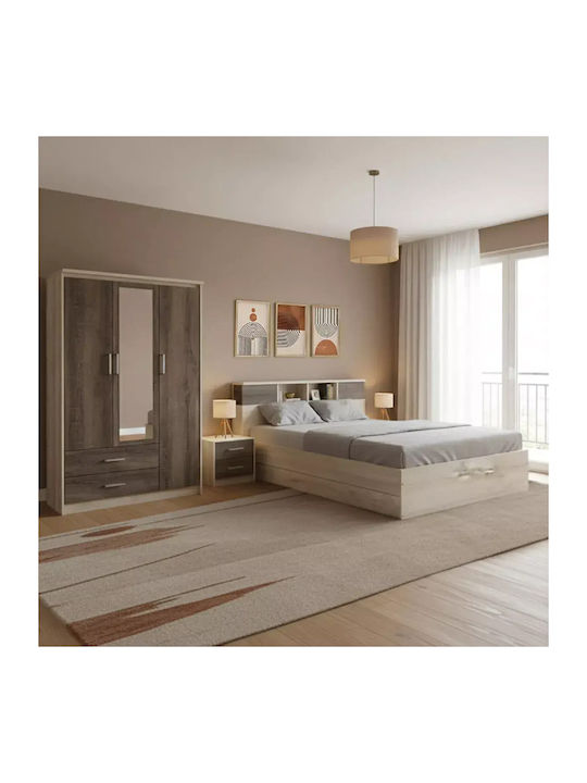 Bedroom Furniture Set Olympus with Mattress 160x200cm 4pcs