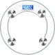 Avizar Electronic Scale Made Tempered Glass 180 Kg Round Shape Lcd Screen Transparent