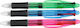 Topwrite Pix Ballpoint cu cerneală Multicolor 3buc