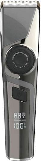 Avizar Wiederaufladbarer 5w Kabelloser Rasentrimmer Ipx6 LED-Anzeige Einstellrad Grau