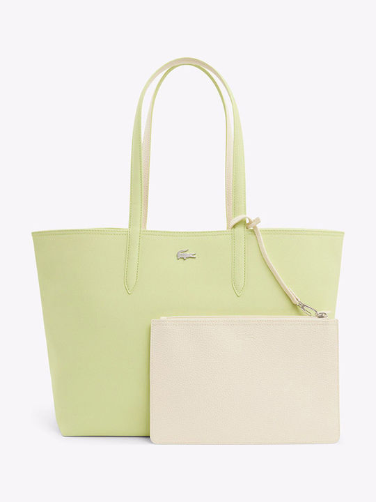 Lacoste Σετ Γυναικεία Τσάντα Shopper Ώμου Πράσινη