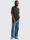 Herrenblusen Kurzarm T-Shirts Schwarz