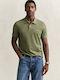 Polo Herrenbluse Kurzarm Khaki