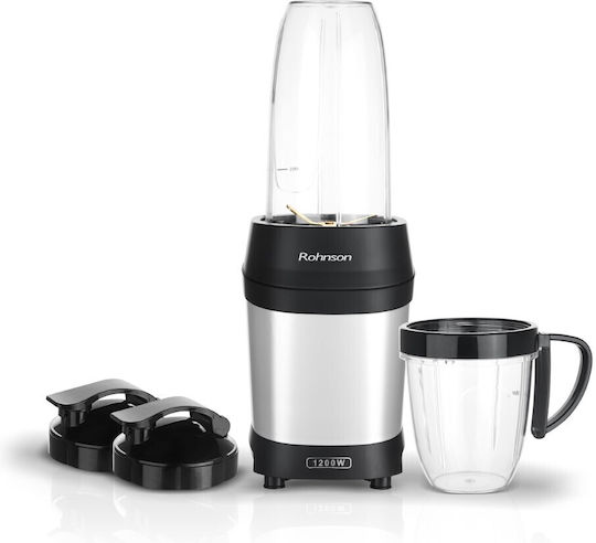 Rohnson Μπλέντερ με Πλαστική Κανάτα 950 ml 1200W Ασημί R-5610
