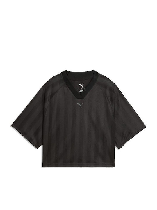 PUMA Γυναικείο T-shirt Fast Drying Μαύρο
