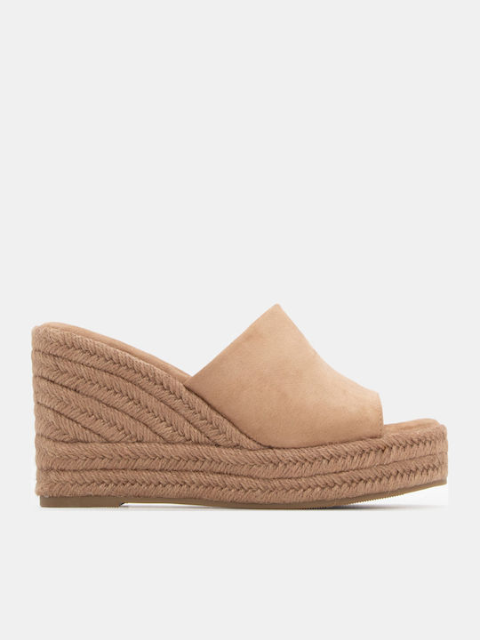 Luigi Damenplattformen im Espadrilles-Stil Beige