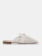 Mules with Low Heel in White Color