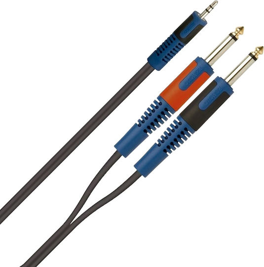 QuikLok Cable 6.3mm male - 6.3mm male 2m (30.00287)