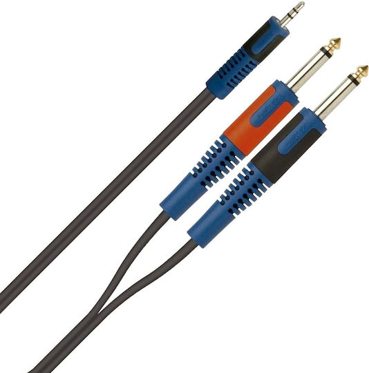 QuikLok Cable 6.3mm male - 6.3mm male 1m (30.01975)