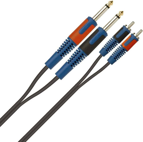 QuikLok Cable 6.3mm male - RCA male 5m 30.00286