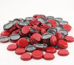 Große Flaschenverschlüsse 29mm Rote 100Stücke