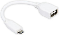 Raspberry Pi 789-21051007 Regular USB 2.0 σε micro USB 0.08m Γκρι