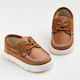 Ever Kid Mocasini boteza din piele Tabac maro