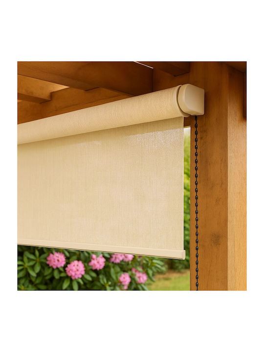 Showood Beschattungsrollo Stoff in Ecru Farbe L240xH296cm