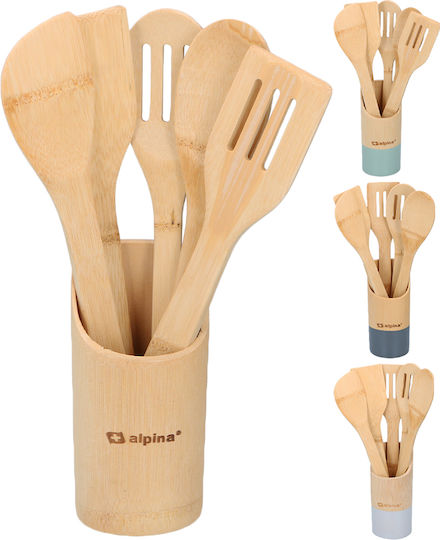 Bakaji Σετ Bamboo Kochutensilien 6Stück Mehrfarbig