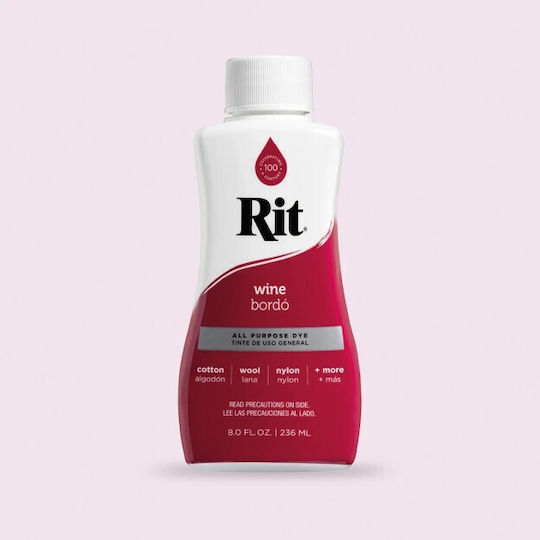 Wine Red All-purpose Liquid Dye Βαφή Όλα Υφάσματα