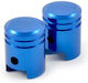 Oxford Ventilkappen Kαπάκια Βαλβίδων Ελαστικών 2 Stück Blau