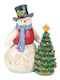 All Is Merry Bright Schneemann Vintage Led Baum 21,5 Cm