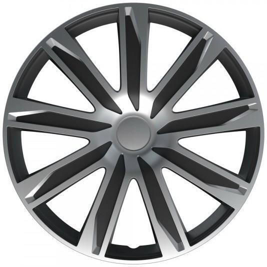 Lampa Set Car Hubcaps 14’’ Raze Silver Black Material Abs Silver Black 4 Pieces L3149.1 Lampa L3149.1
