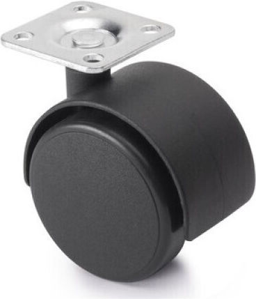 Finetto Roata de mobilier din Plastic Negru