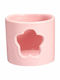 Koopman Candle Holder suitable for Tealights Ceramic in Pink Color 7.5x6.5x7.5cm 1pcs