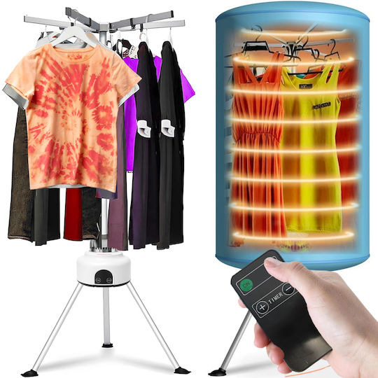 Bakaji Folding Electric Floor Clothes Drying Rack 1000W