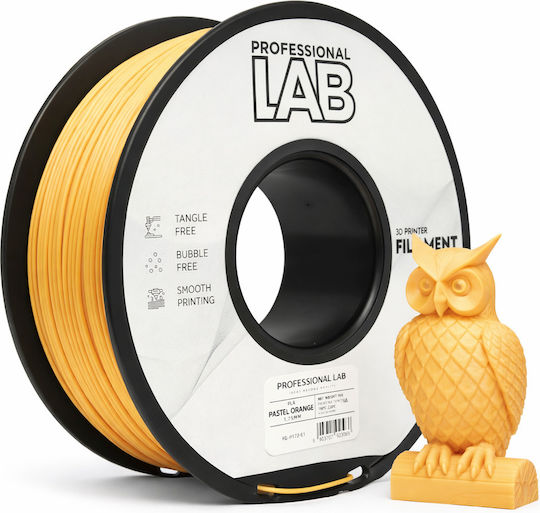 Filament Pentru Imprimante 3D PLA 1.75mm Portocaliu Pastel 1kg 1 Bucată Bobină