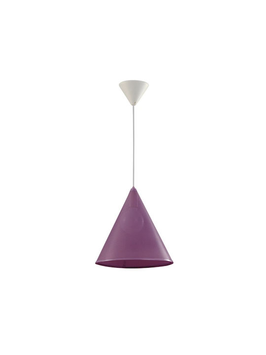 keleman Pendant Light Purple with Socket E27 30x30x34cm