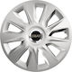 Auto Radkappen Versaco Stratos 13 Silber Chromring 3d Metallisch Sitz 4 Stücke