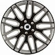 Car Wheel Hubcaps Versaco Dakar Nc Black Silver...