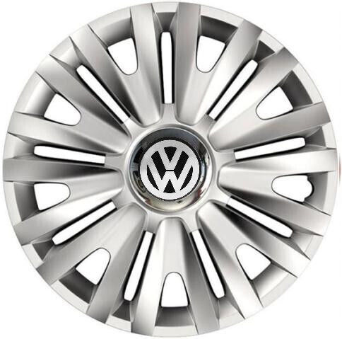 Car Wheel Hubcaps Versaco Royal Rc 15" 3d Metal Logo Vw 4 Pieces