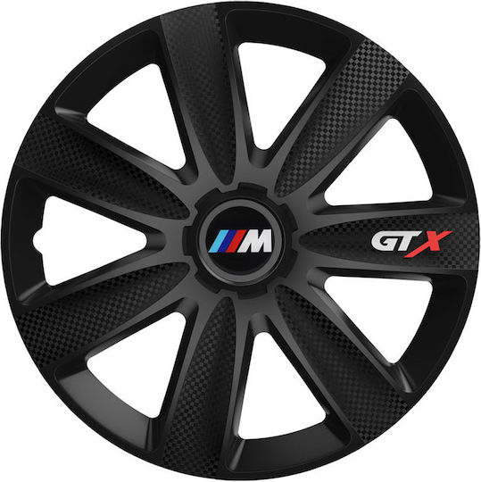 Тасии Трохове Автомобилни Versaco Gtx Карбон Черни 16" Знак 3d Метален Bmw M 4 Броя