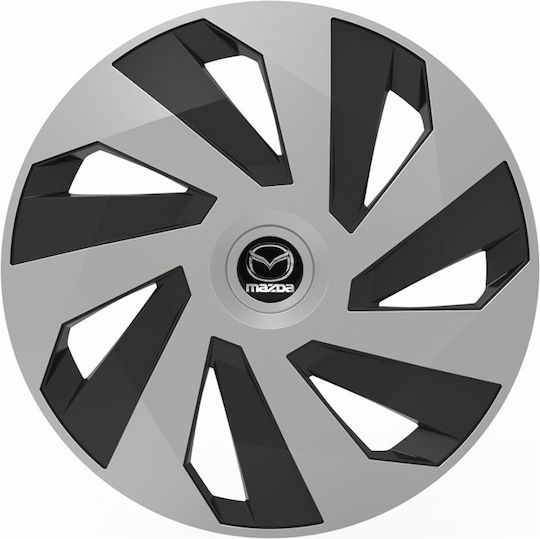 Тасии Тротони Автомобилни Versaco Vector Хромирани Черни 15" Сигма 3d Метална Mazda 4 Броя