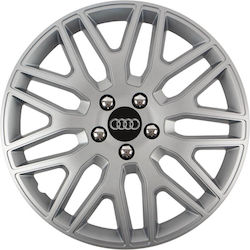 Car Wheel Hubcaps Versaco 13" Dakar Silver Chro...