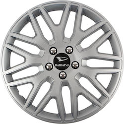 Car Wheel Hubcaps Versaco 13" Dakar Silver Chro...